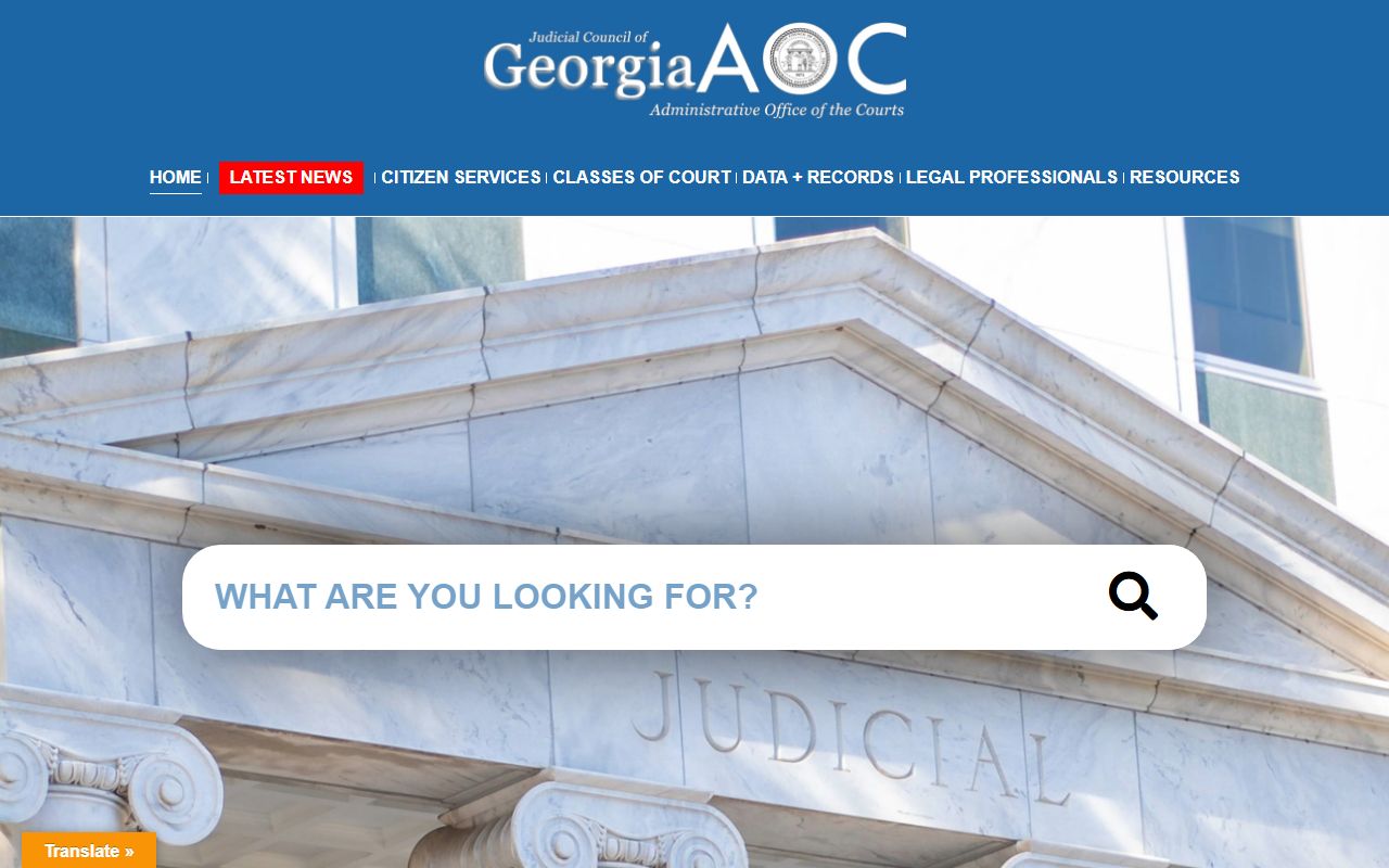 Turner County court records Judicial Council of Georgia access page