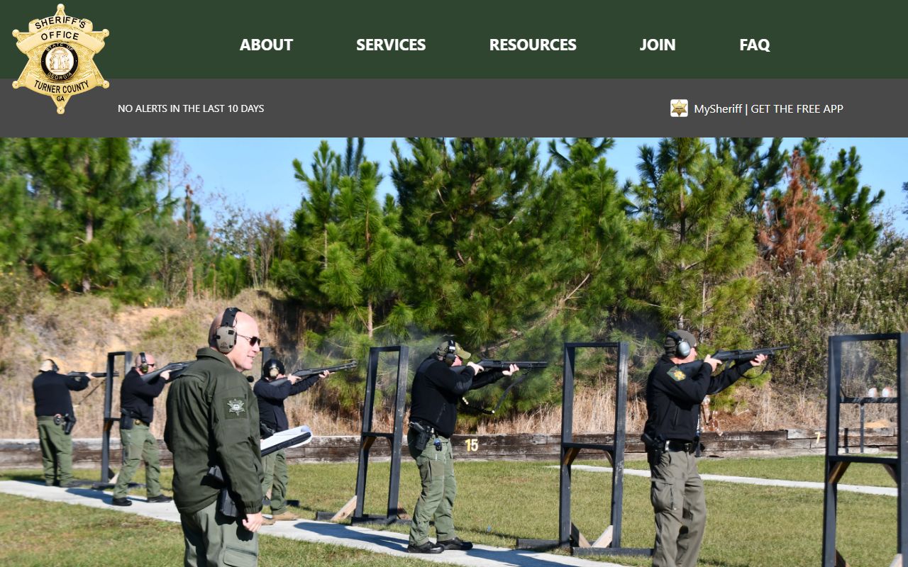 Turner County inmate search sheriff office homepage