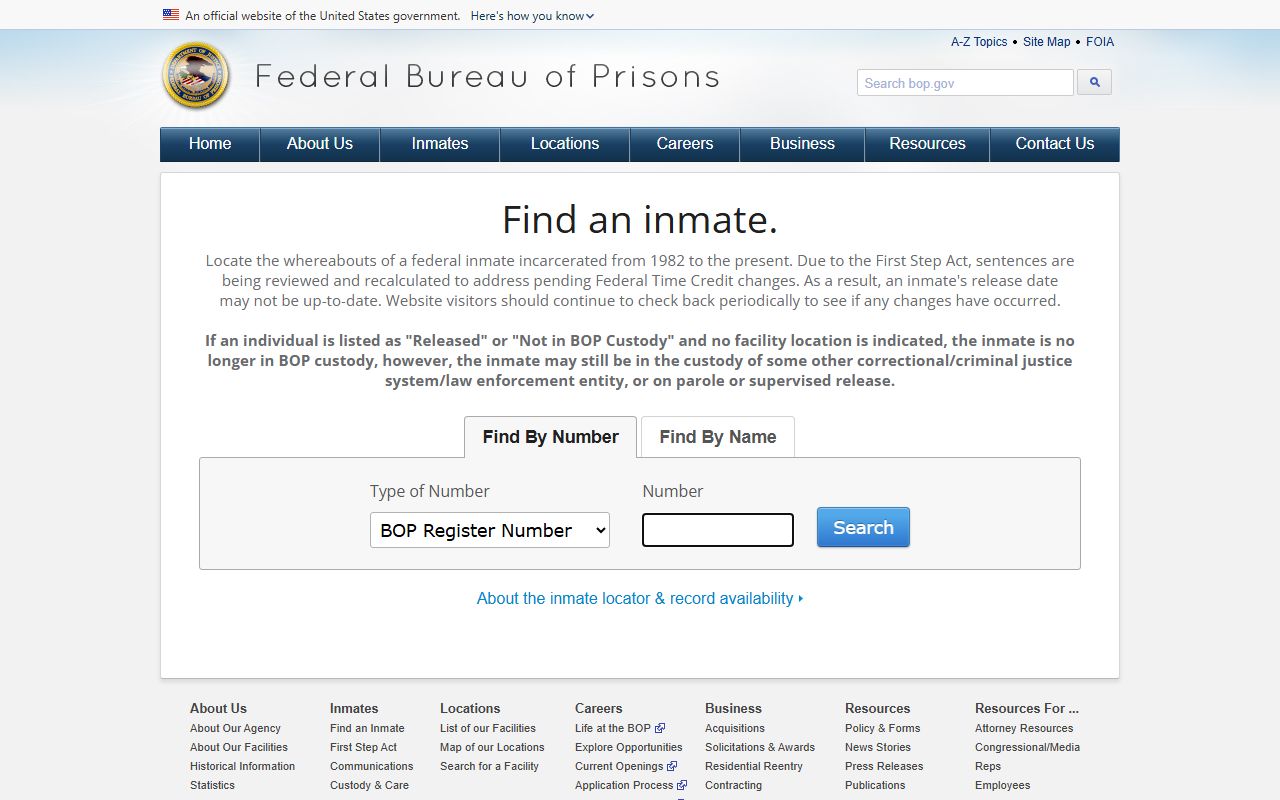 Turner County probate records federal prison custody distinction