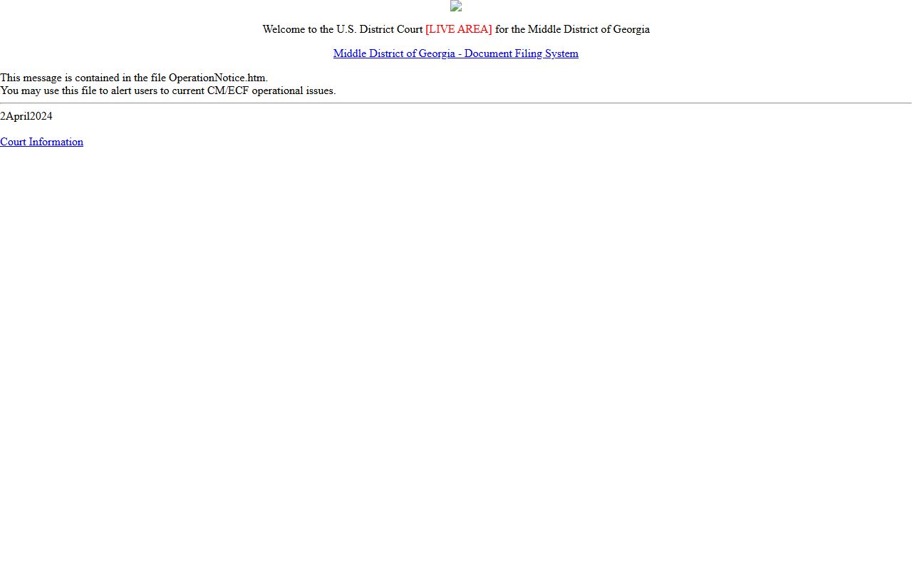 Turner County probate records CM ECF federal docket distinction