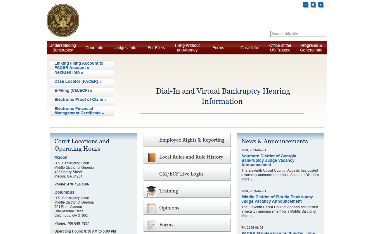 Turner County probate records bankruptcy court distinction